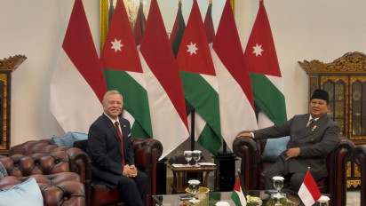 Prabowo ke Raja Yordania Abdullah II: Anggaplah Indonesia Rumah Kedua Anda