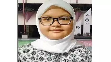 Ajeng Salma Layla Amira murid kelas X SMA Negeri 8 Jakarta
