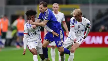 Nicolo Barella saat Timnas Italia dikalahkan Norwegia