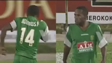 Eks striker Persebaya Surabaya Korinus Fingkrew