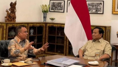 Selesai dari Bekasi, Presiden Prabowo Bertemu Wakil Ketua DPR Dasco di Istana, Salah Satu yang Dibahas Soal Olahraga
