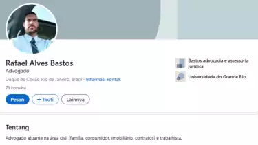 Rafael Bastos diduga alih profesi jadi pengacara