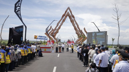 Presiden Prabowo Buka Jembatan Kabanaran Sepanjang 2,3 KM, Penghubung Kulon Progo dan Bantul dengan Struktur Corrugated Steel Plate