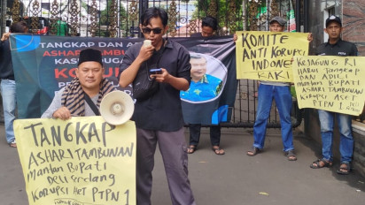 Demo di Kejagung, Massa Minta Kejati Sumut Dalami Pihak Terlibat Dugaan Korupsi PTPN I