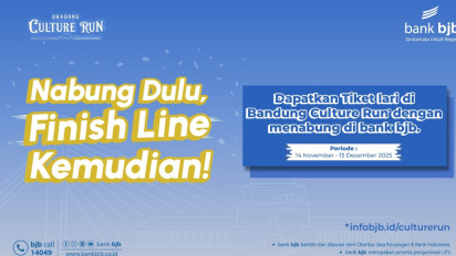 Nabung Dulu di Bank BJB, Finish Line Kemudian di Bandung Culture Run