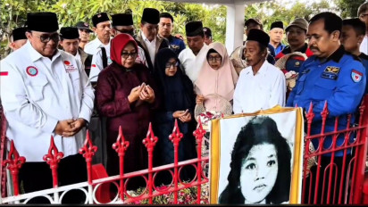 Gelar Tasyakuran dan Doa Bersama di Makam Marsinah, Presiden KSPSI: Janji Lanjutkan Perjuangan Marsinah