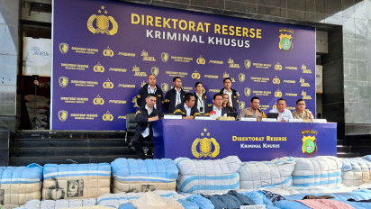 Polda Metro Jaya Sita 439 Bal Pakaian Bekas Ilegal Senilai Rp4,2 Miliar, Berasal dari China-Jepang
