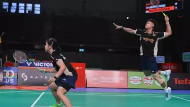 Pasangan ganda campuran Indonesia, Jafar/Felisha di Australian Open 2025