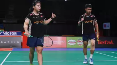 Pasangan ganda campuran Indonesia, Jafar/Felisha di Australian Open 2025