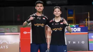 Pasangan ganda campuran Indonesia, Jafar/Felisha di Australian Open 2025