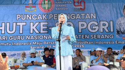 HUT PGRI dan HGN ke-80, Pemkab Serang Alokasikan Beasiswa S2 dan Insentif Guru