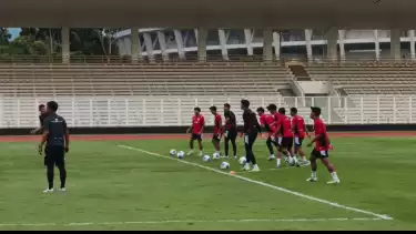Latihan Timnas Indonesia U-22