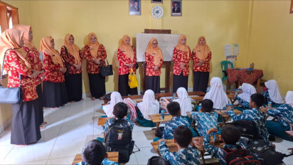 DWP Bojonegoro Gelar Bedah Sekolah dan Mengajar di SDN Beji IV untuk Dukung Generasi Emas 2045