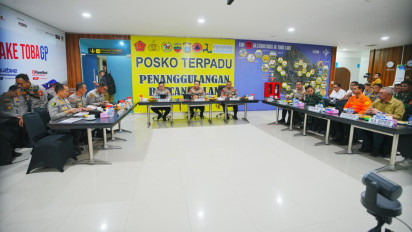 Kapolri Pimpin Rakor Bencana dengan Forkopimda Sumut, Bahu Membahu Tangani Bencana