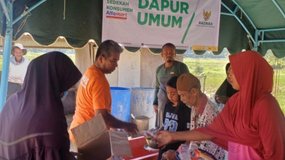Baznas Dirikan Dapur Umum untuk Korban Banjir Aceh, Sumut, dan Sumbar