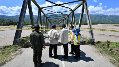 Prabowo Tinjau Jembatan Pante Dona yang Putus Total, Pemerintah Siapkan Akses Darurat dan Rekonstruksi Permanen