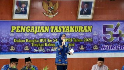 Bupati Ratu Zakiyah Ajak ASN Pemkab Serang Donasikan Bantuan untuk Korban Bencana Sumatera