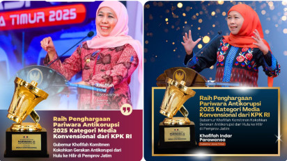 Pemprov Jatim Raih Penghargaan Pariwara Anti Korupsi 2025 dari KPK RI