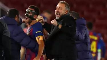 Pelatih Barcelona Hansi Flick