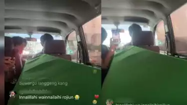 Ucapan pilu Istri Epy Kusnandar, Karina Ranau saat live Instagram di dalam Ambulance