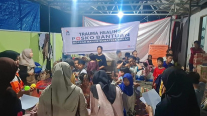 PSI Gelar Trauma Healing di Padang, Pemulihan Psikologis Anak Penyintas Banjir Bandang