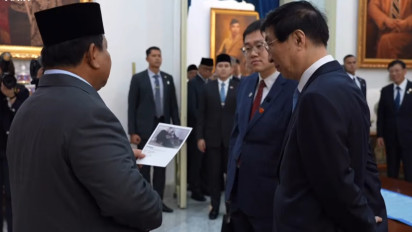 Prabowo Cerita ke Wang Huning Soal Bayi Panda ‘Satrio Wiratama’, Artinya Pejuang yang Berani
