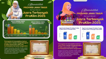 Jatim Raih Penghargaan ProKlim Terbanyak di Indonesia