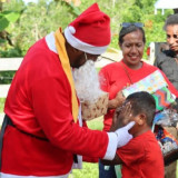 Beri Rasa Aman Jelang Natal, Polres Sarmi Gelar Patroli Santa Ceria