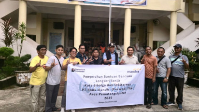 Bank Mandiri Percepat Penyaluran 67.000 Bantuan Bencana untuk Korban Banjir dan Longsor di Sumatera