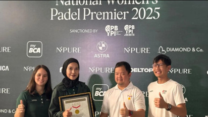 Setelah Timnas Diperkenalkan Menpora, Padel Wanita Meledak dan Cetak Sejarah Baru, Pecahkan Rekor MURI