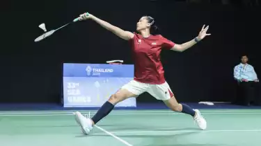 Putri Kusuma Wardani selaku tunggal putri Indonesia di SEA Games 2025.