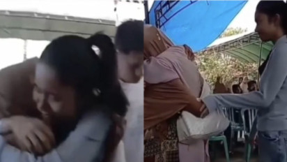 Momen Azizah Salsha Takziah ke Rumah Duka Ayah Pratama Arhan: Peluk Erat Ibu Surati