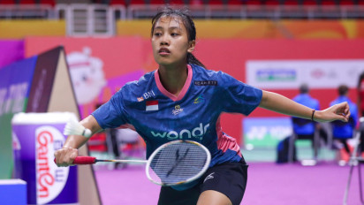 Jadi Penentu Tim Badminton Putri Indonesia ke Final SEA Games 2025, Mutiara Ayu Puspitasari Selebrasi Ala Kylian Mbappe