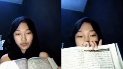 Gadis Tanpa Busana asal Banyuwangi Ludahi Al-Quran dan Hina Kitab Umat Islam Itu, Polisi Gerak Cepat