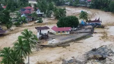 Ilustrasi Dampak Bencana Banjir Karena Pembabatan Hutan