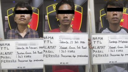 Polisi Tangkap Tiga Copet Ponsel dalam Bus Transjakarta, Terancam Tujuh Tahun Penjara