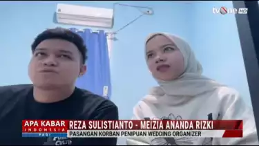 Reza Sulistiano dan Meizia Ananda Rizki, pasangan korban WO Ayu Puspita