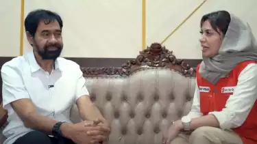 Gubernur Aceh Muzakir Manaf alias Mualem saat diwawancarai Najwa Shihab tentang bencana banjir Sumatera