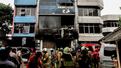 Berita Foto: Situasi Kebakaran Gedung Terra Drone Tewaskan 22 Orang