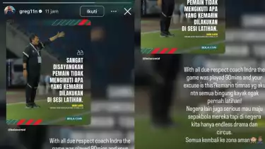 Legenda Persija Ledek Dalih Indra Sjafri soal Kekalahan Timnas Indonesia dari Filipina, Sebut Skuad U-22 Seperti Tak Pernah Latihan