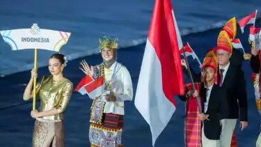 Megawati Hangestri dan Robi Syianturi Pimpin Kontingen Indonesia di Opening Ceremony SEA Games 2025