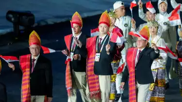 Kontingen Indonesia di Opening Ceremony SEA Games 2025