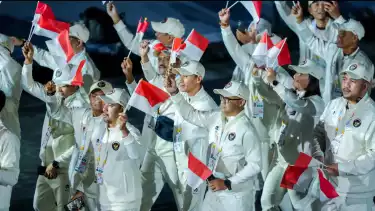 Kontingen Indonesia di Opening Ceremony SEA Games 2025