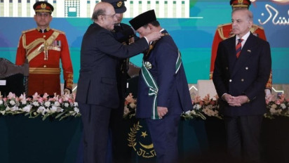 Dinilai Berjasa Besar, Prabowo Terima Bintang Kehormatan Tertinggi dari Presiden Pakistan