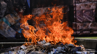 Rokok Ilegal Senilai 12,4 Miliar Dimusnahkan Bea Cukai Bojonegoro