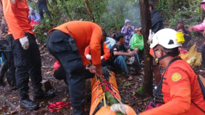 Jatuh di Jalur Aik Berik, Pendaki Meninggal Berhasil Dievakuasi dari Gunung Rinjani NTB