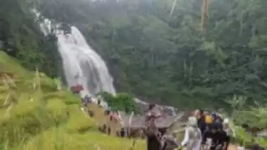 Curug Cikondang di Kecamatan Campaka, Kabupaten Cianjur, Jawa Barat