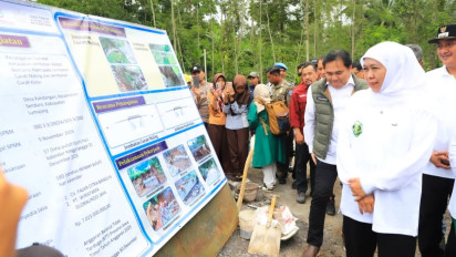 Gubernur Khofifah Pastikan Dua Jembatan di Senduro, Lumajang Selesai Akhir Tahun