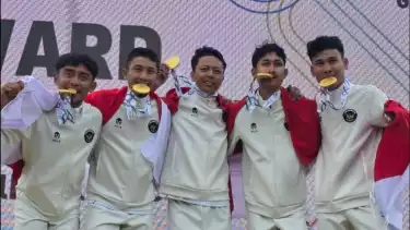 Edgar Xavier Marvelo membuka catatan emas wushu Indonesia pada SEA Games Thailand 2025.