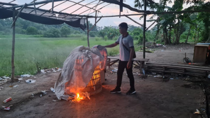 Tindaklanjuti Dumas, Polsek Jabon Bongkar Arena Judi Sabung Ayam
